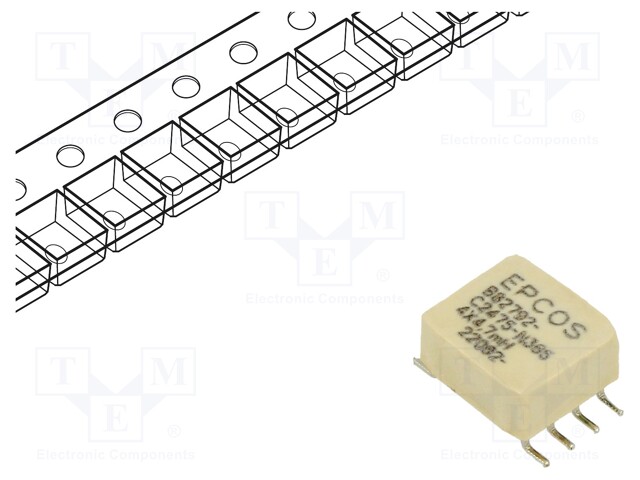 Inductor: wire with current compensation; SMD; 4.7mH; 300mA