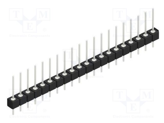 Connector: pin strips; pin header; male; PIN: 20; 2.54mm; THT; 1x20