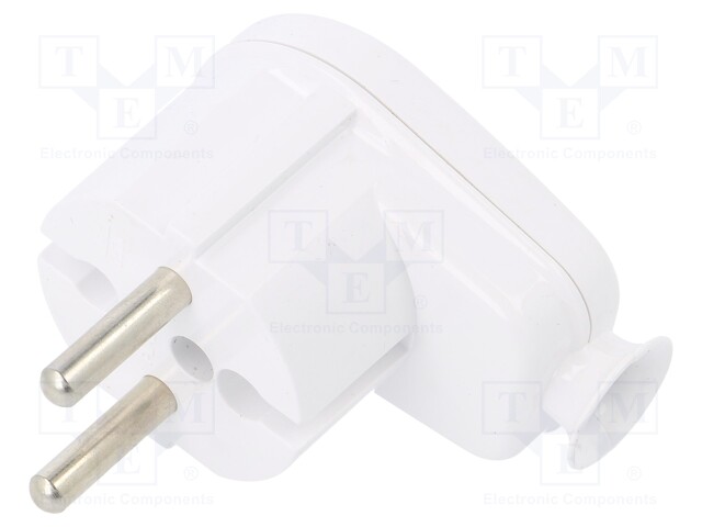 Connector: AC supply; plug; Layout: 2P; Type: round,Uni-Schuko