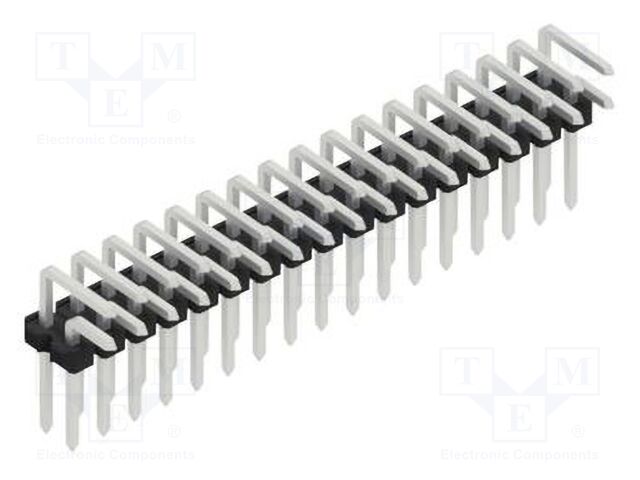 Connector: pin strips; pin header; male; PIN: 34; 2.54mm; THT; 2x17