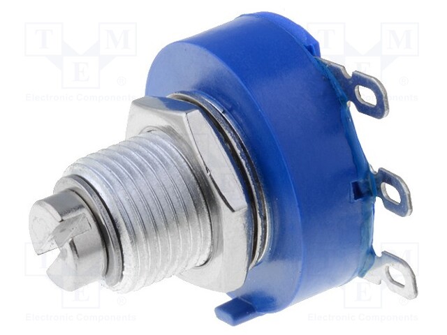 Potentiometer: shaft; single turn; 100kΩ; 2W; ±10%; 6.35mm; linear