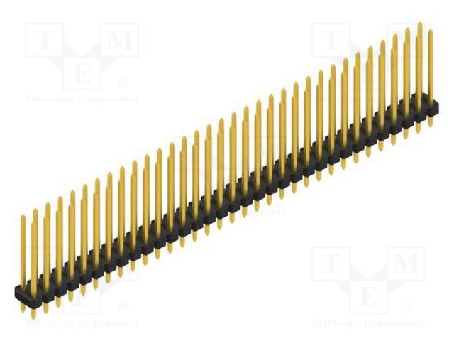 Connector: pin strips; pin header; male; PIN: 66; 2.54mm; THT; 2x33