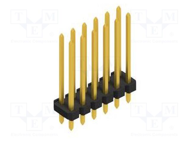 Connector: pin strips; pin header; male; PIN: 12; 2.54mm; THT; 2x6