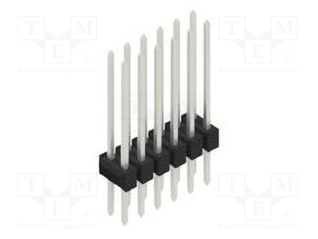 Connector: pin strips; pin header; male; PIN: 12; 2.54mm; THT; 2x6