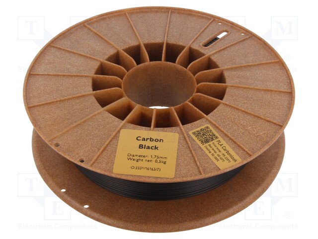 Filament: PLA CarbonLook; 1.75mm; black; 185÷225°C; 500g