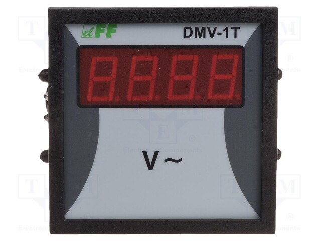 Voltmeter; digital,mounting; 12÷600V; Meas.accur: ±1%; on panel