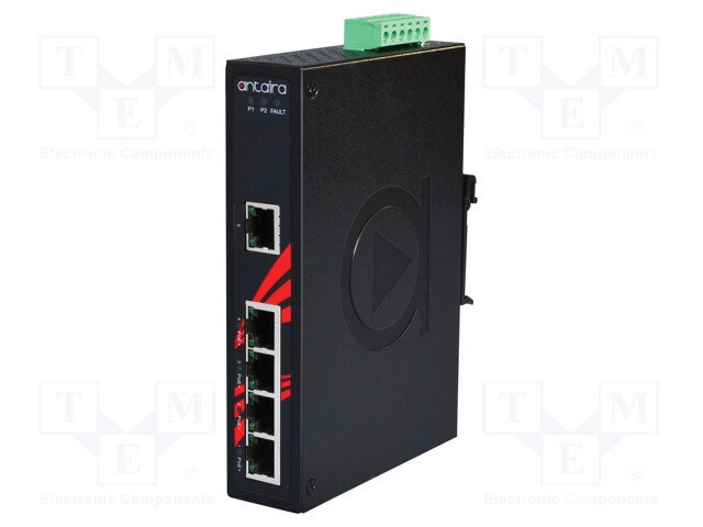 Industrial module: switch PoE Ethernet; unmanaged; 48÷55VDC