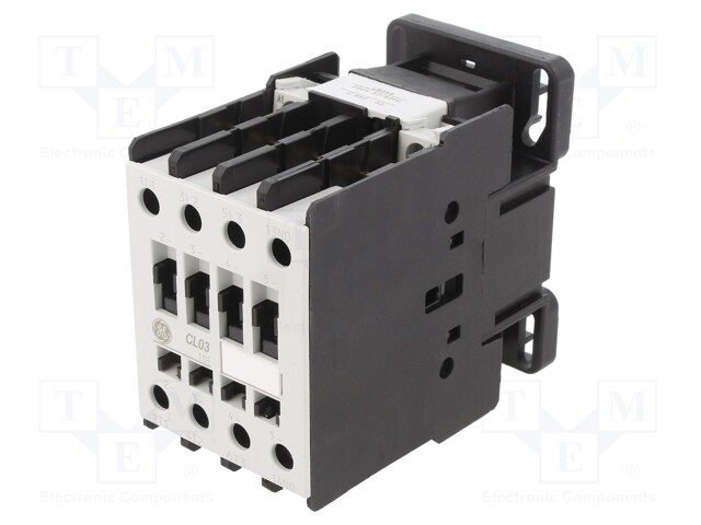 Contactor: 3-pole; NO x3; Auxiliary contacts: NO; 230VAC; 25A; CL