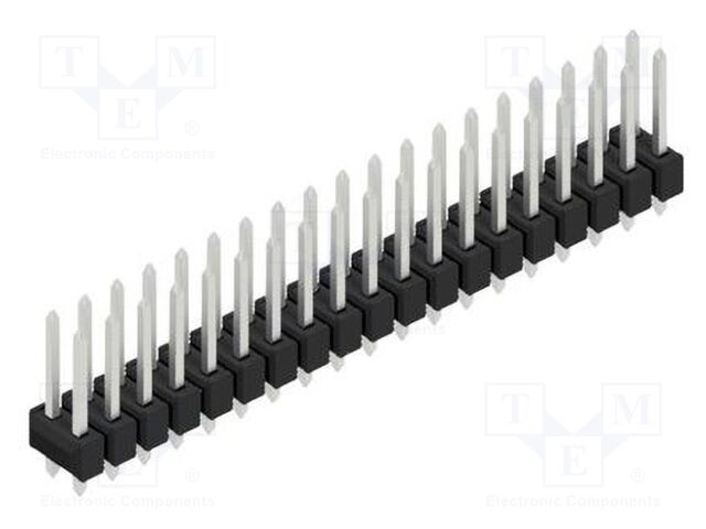 Connector: pin strips; pin header; male; PIN: 38; 2.54mm; THT; 2x19