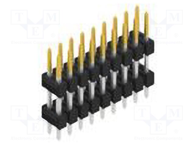 Connector: pin strips; pin header; male; PIN: 18; 2.54mm; THT; 2x9