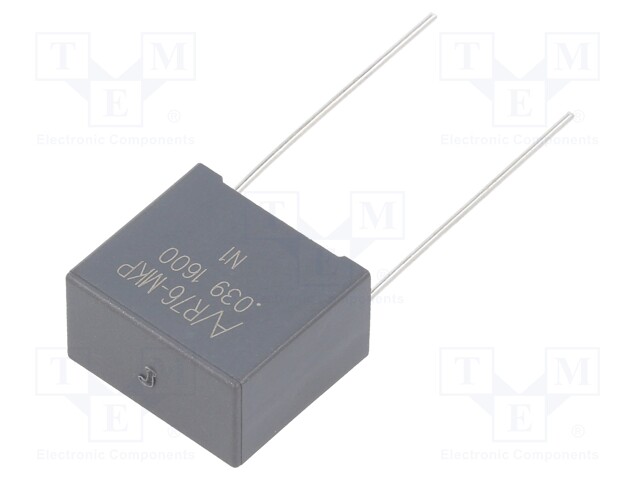 Capacitor: polypropylene; 0.039uF; ESR: 16.32mΩ; THT; ±5%; 5.272A