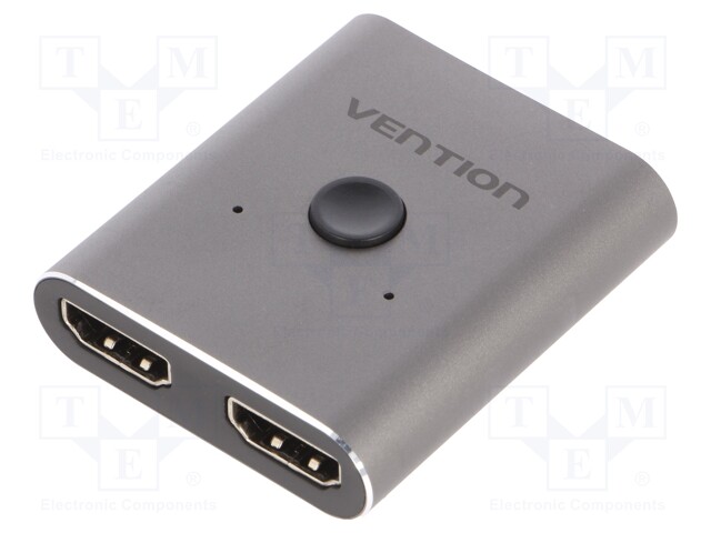 Switch; HDMI 2.0; HDMI socket x3; grey; No.of sockets: 3