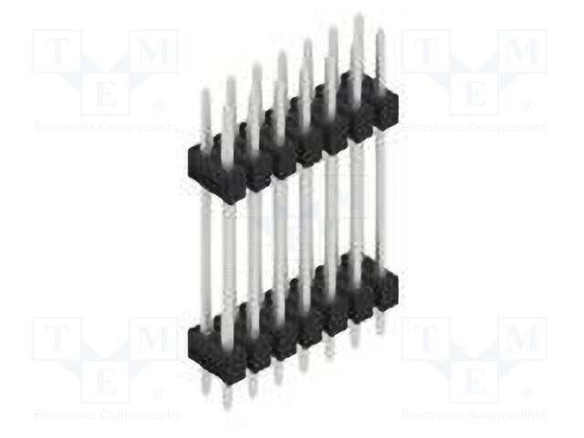 Connector: pin strips; pin header; male; PIN: 14; 2.54mm; THT; 2x7