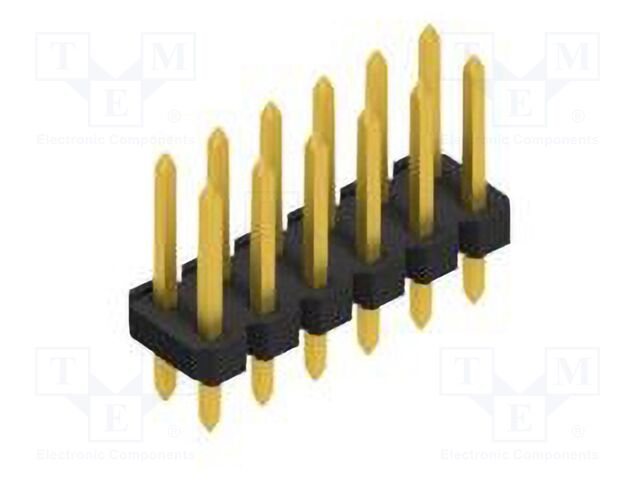 Connector: pin strips; pin header; male; PIN: 12; 2.54mm; THT; 2x6