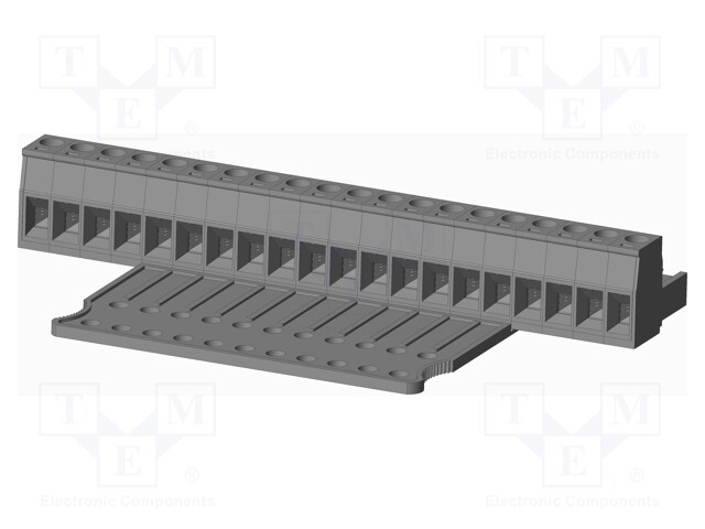Connector: pluggable terminal block; plug; female; straight; grey