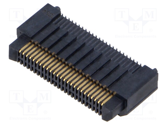 Connector: PCB to PCB; male; PIN: 50; 0.8mm; ERM8; gold-plated; SMT