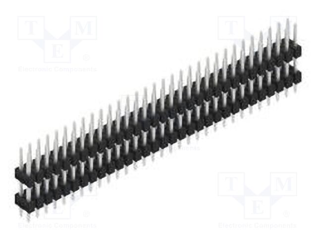 Connector: pin strips; pin header; male; PIN: 62; 2.54mm; THT; 2x31