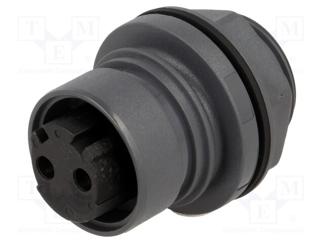 Connector: circular; socket; female; PIN: 2; Buccaneer 6000; 16A
