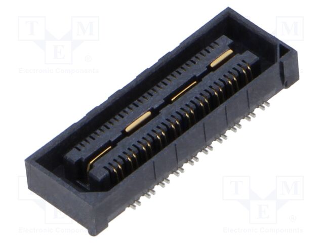 Connector: PCB to PCB; female; PIN: 40; 0.5mm; QSH; gold flash; SMT