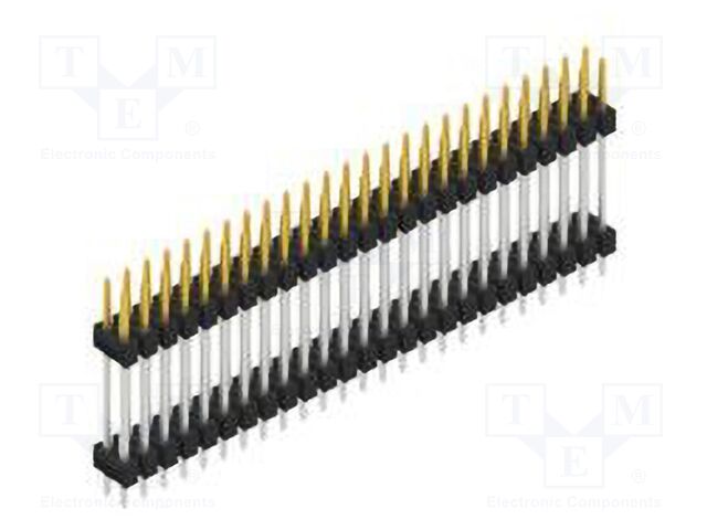 Connector: pin strips; pin header; male; PIN: 50; 2.54mm; THT; 2x25