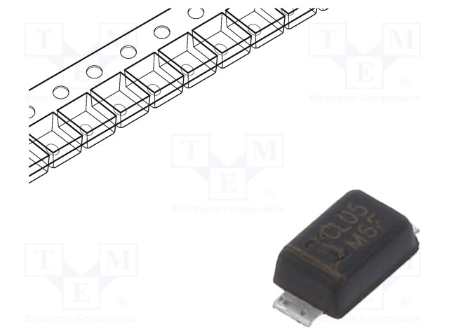 Diode: CRD; single diode; SOD123F; 2÷190V; 4.5÷6.7mA; 0.7W