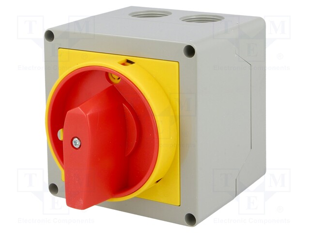 Switch: cam switch; Stabl.pos: 2; 32A; 0-1; Mounting: in housing