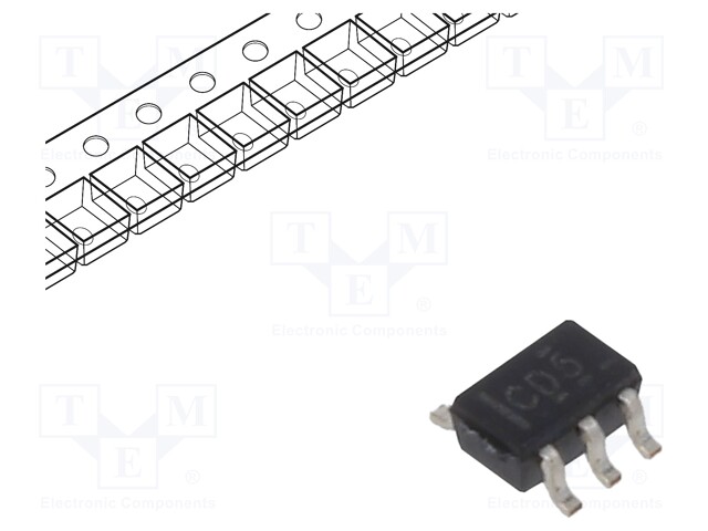 Logic IC, Inverter, Single, 1 Inputs, 5 Pins, SC-70, 74LVC1G04