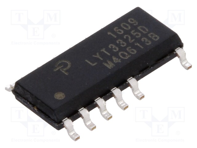 PMIC; AC/DC switcher,LED driver; 85÷265V; Ubr: 725V; SO16B; 5.7Ω