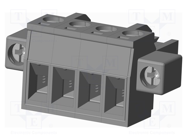 Connector: pluggable terminal block; plug; female; straight; grey