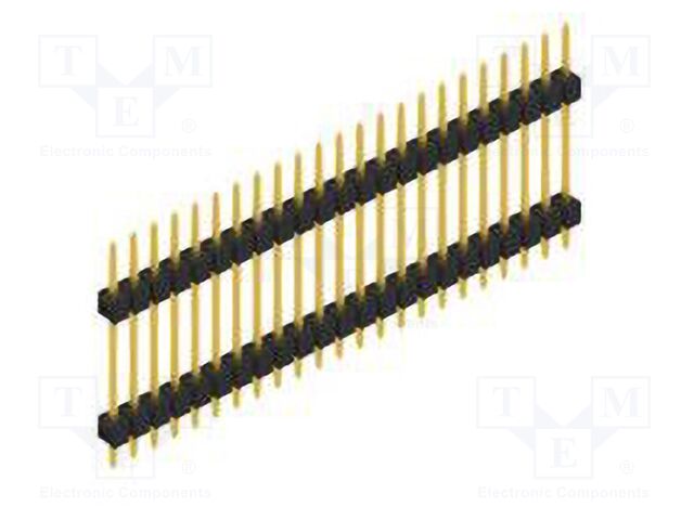 Connector: pin strips; pin header; male; PIN: 23; 2.54mm; THT; 1x23