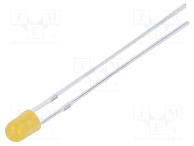 LED; 3mm; orange; 220÷330mcd; 40°; Front: convex; 2.1÷2.6VDC; 78mW