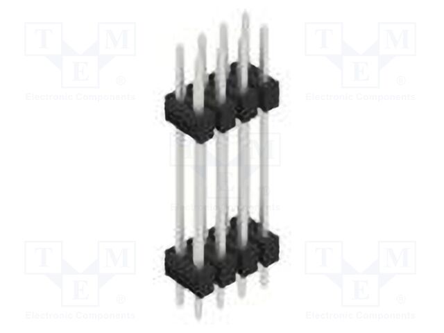 Connector: pin strips; pin header; male; PIN: 8; 2.54mm; THT; 2x4