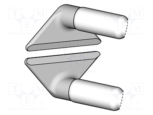 Tip; flat blade; for thermal stripping of wires