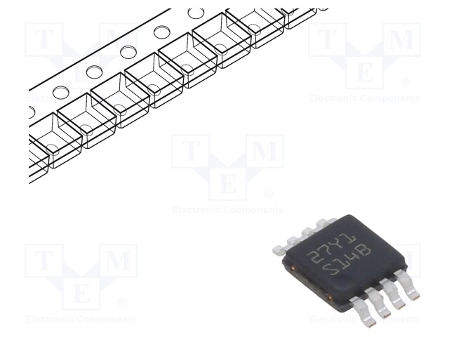 DC/DC Controller, Boost, Flyback, SEPIC, 2.97 V to 40 V Supply, 100 % Duty Cycle, 1 MHz, VSSOP-8