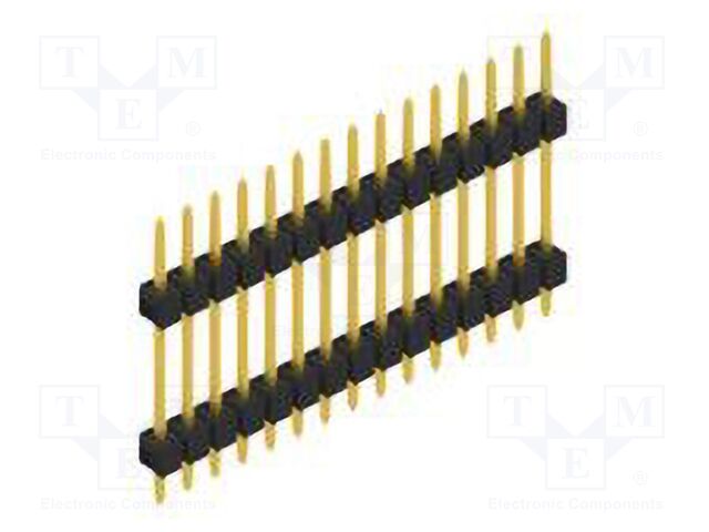 Connector: pin strips; pin header; male; PIN: 15; 2.54mm; THT; 1x15