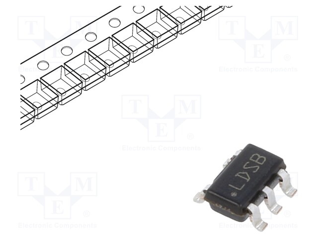 IC: voltage regulator; LDO,fixed; 5V; 0.15A; SOT23-5; SMD; ±3%; Ch: 1