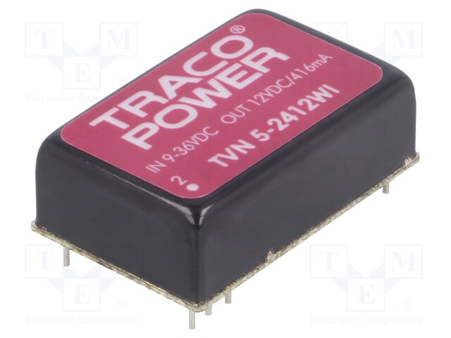 Converter: DC/DC; 5W; Uin: 9÷36V; Uout: 12VDC; Iout: 416mA; DIP24