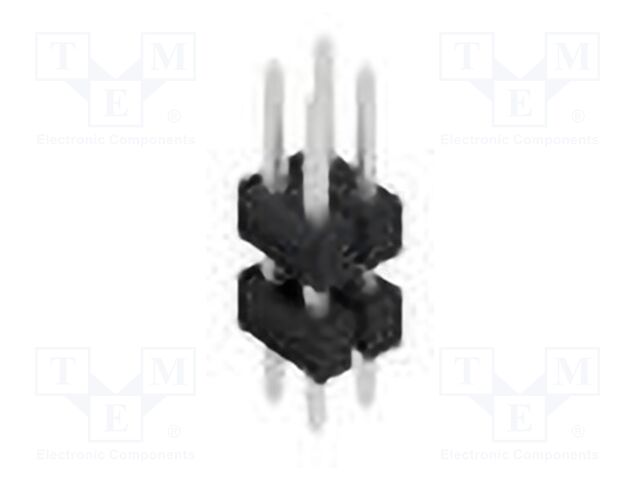 Connector: pin strips; pin header; male; PIN: 4; 2.54mm; THT; 2x2
