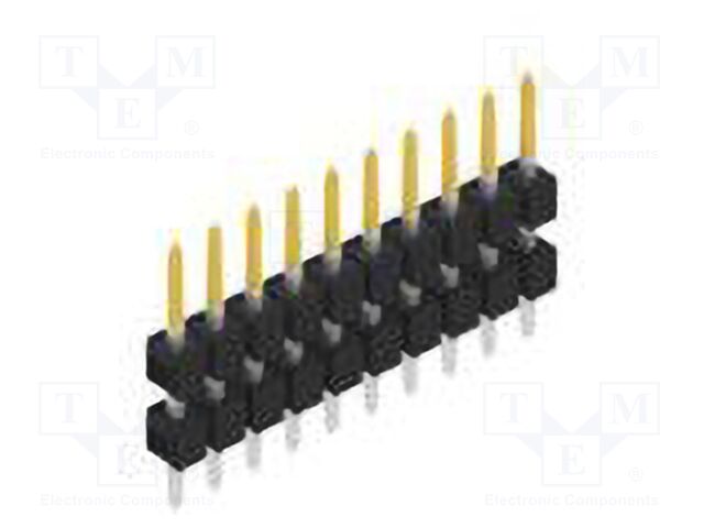 Connector: pin strips; pin header; male; PIN: 10; 2.54mm; THT; 1x10