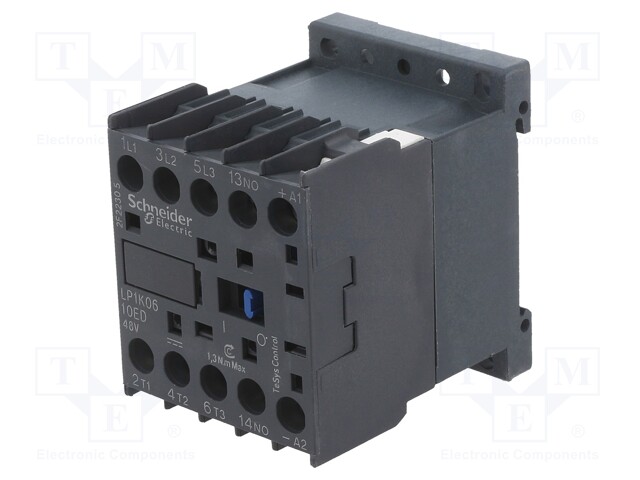 Contactor: 3-pole; NO x3; Auxiliary contacts: NO; 110VDC; 6A; 690V