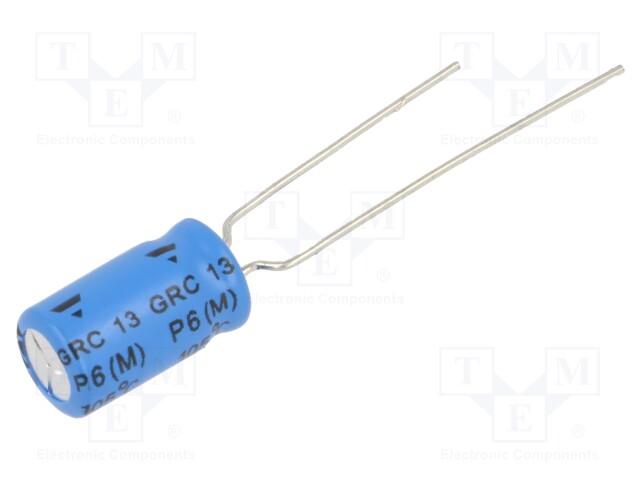 Capacitor: electrolytic; THT; 10uF; 100VDC; Pitch: 2.5mm; ±20%