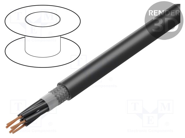Wire; ÖLFLEX® ROBUST 215C; 5x1,5mm2; tinned copper braid; TPE