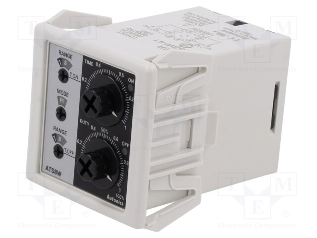 Timer; 0,1s÷10h; relay; 250VAC/3A,30VDC/3A; Usup: 100÷240VAC