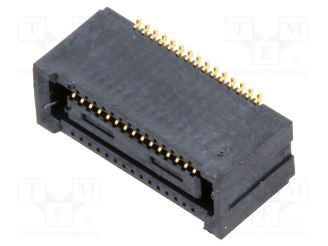 Connector: PCB to PCB; DF40; vertical; female; on PCBs; socket; SMT
