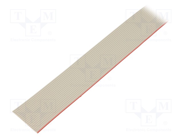 Wire: ribbon; 1.27mm; stranded; Cu; 20x28AWG; unshielded; grey
