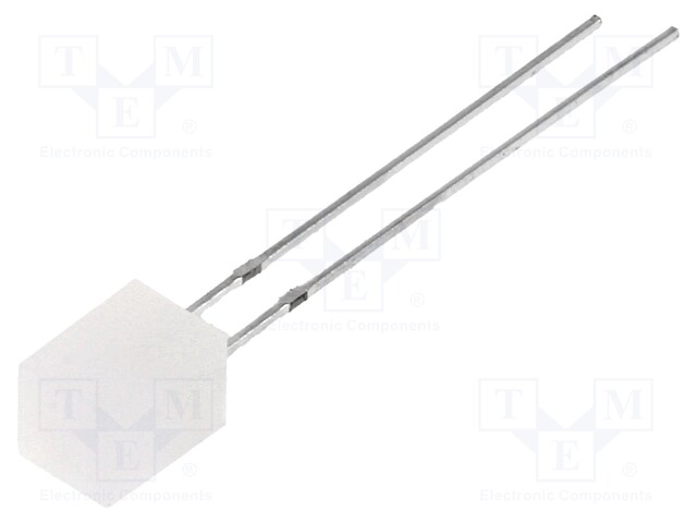 LED; square; 5x5x7mm; red; 500÷220mcd; 140°; Front: flat; 30mA