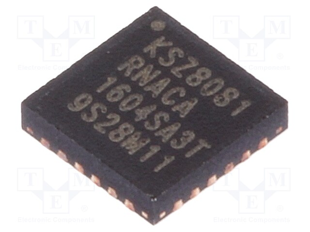 IC: transceiver; 10/100Base-T; MDC,MDI,MDI-X,MDIO,RMII; QFN24