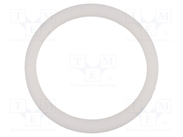 Gasket; PTFE; D: 2mm; Øint: 18mm; Øout: 22mm; PG11; white; -120÷250°C