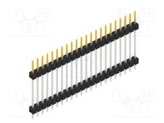Connector: pin strips; pin header; male; PIN: 22; 2.54mm; THT; 1x22