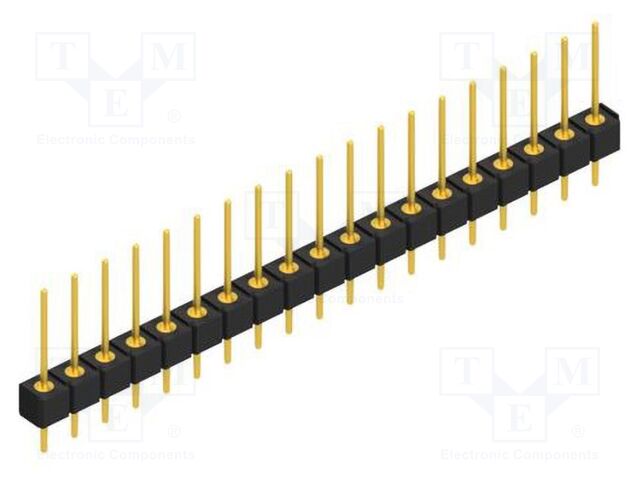 Connector: pin strips; pin header; male; PIN: 19; 2.54mm; THT; 1x19